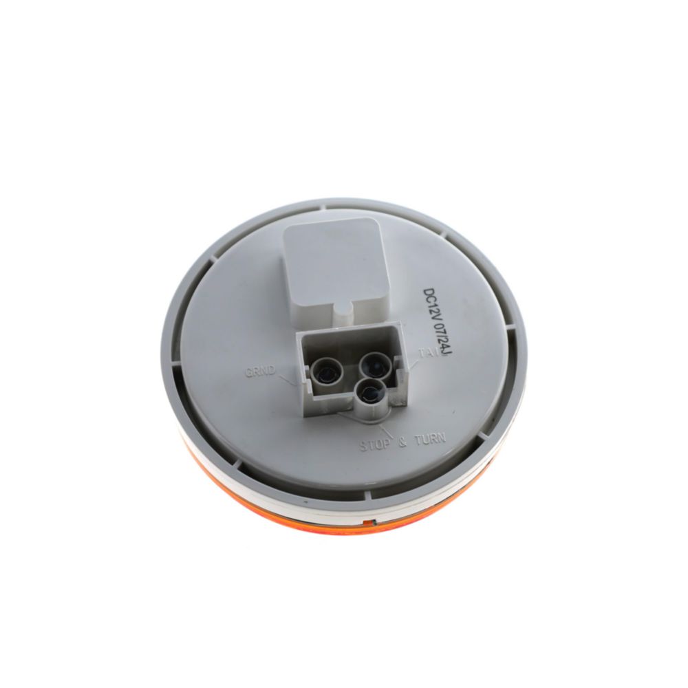 4" AMBER TURN & MARKER ROUND L