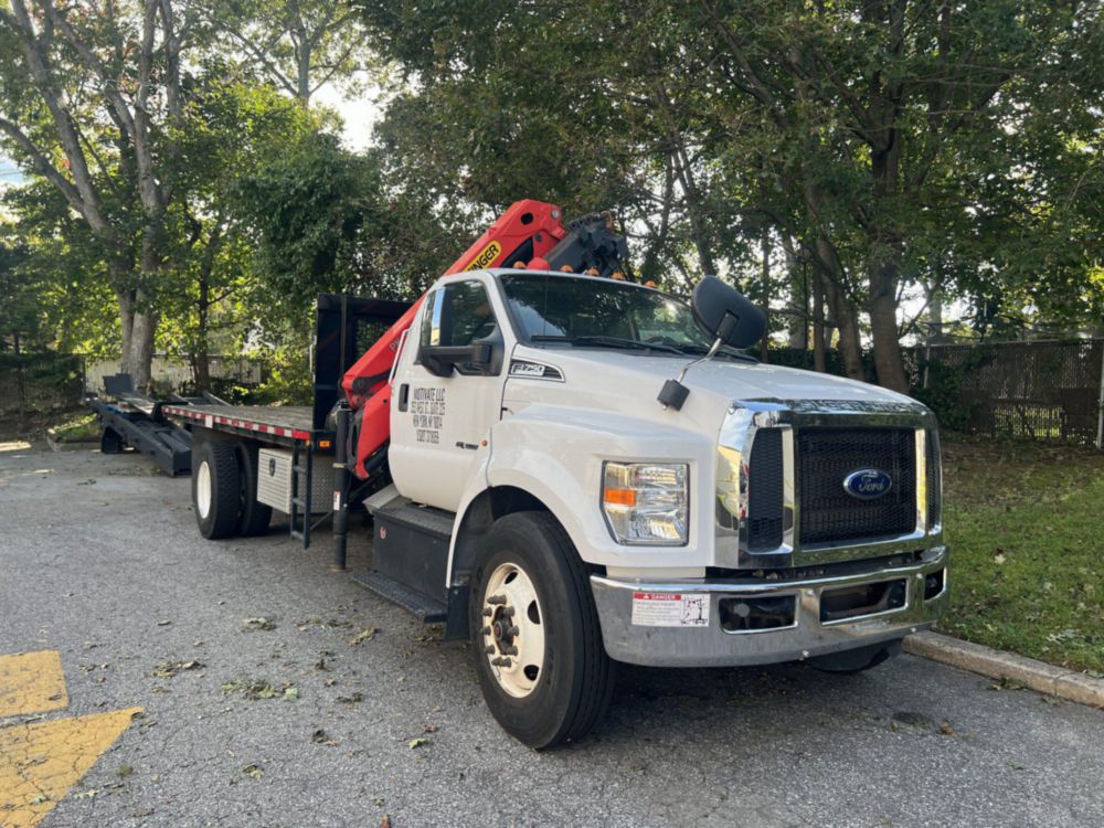 2019 Ford F-750 4x2 Flat Bed Knuckleboom Truck 