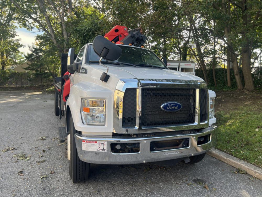 2019 Ford F-750 4x2 Flat Bed Knuckleboom Truck 