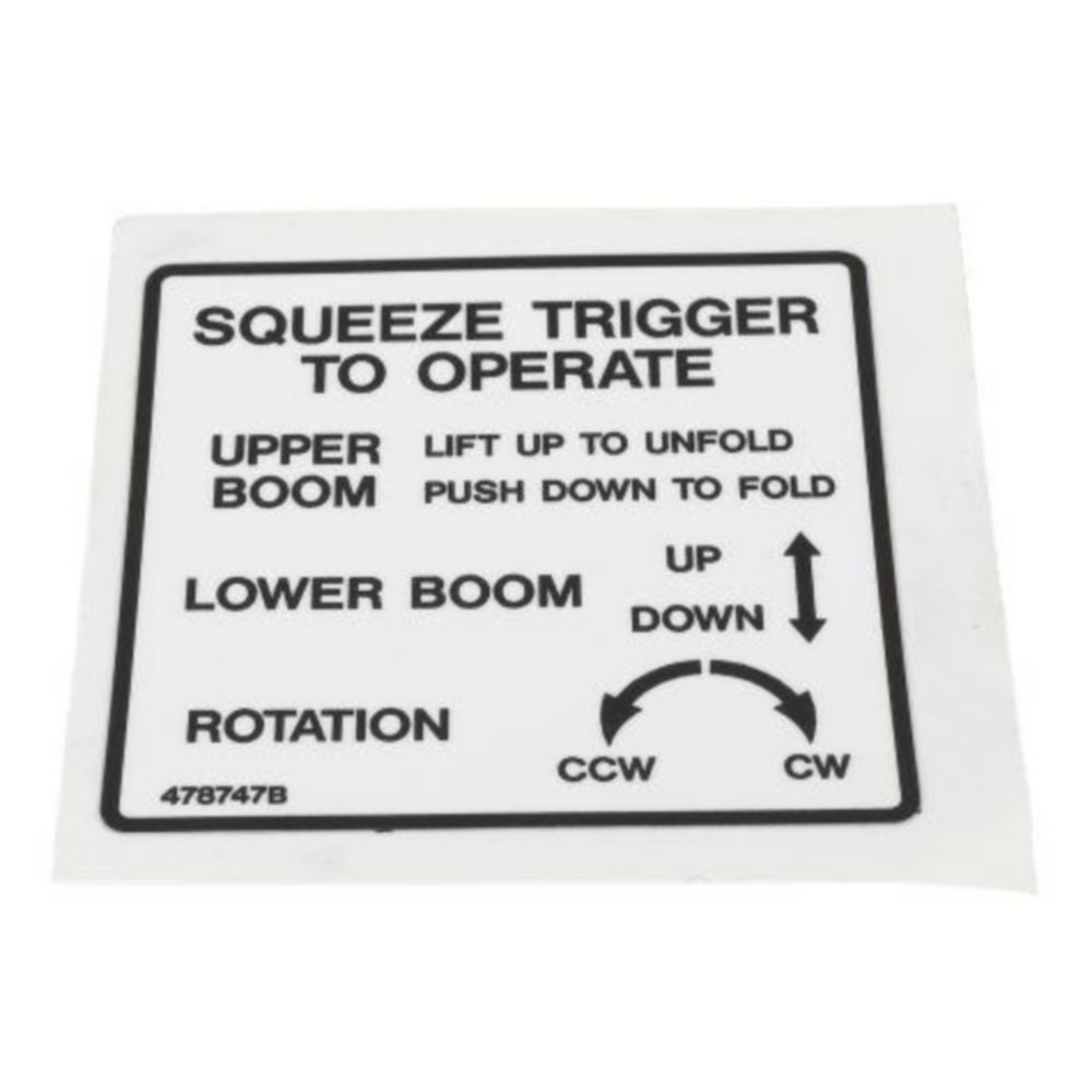 DECAL SINGLE STICK FUNCTIONS