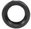 OPEN BACK, BLACK PVC, GROMMET