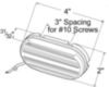 Two-Bulb Oval Pigtail-Type Clearance Marker Lights