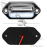 Automann License Light LED Surface Mnt Chrome Bod