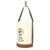 Klein Tools Canvas Bucket, Leather Bottom, Swivel Snap, 12"