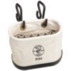 Klein Tools Canvas Bucket, 15-Pocket Aerial Oval Bucket with Hooks