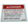 DECAL ELECTROCUTION HAZARD