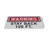 RED/WHITE REFLECTIVE TAPE/SIGN