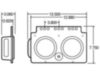 METAL MODULE W/2 ST/T LAMPS,
