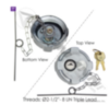 Automann Fuel Cap 2-1/2in Locking Freightliner