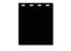 MUDFLAP 3/16"X24"X30" BLACK PO