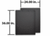 MUDFLAP 3/16"X24"X36" BLACK