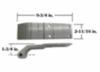 DOOR HINGE DSY ALU 4-HOLE