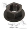 Automann Flanged Lock Nut 1in-14