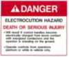 DECAL ELECTROCUTION HAZARD