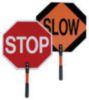 Bone Safety Slow/Stop Paddle w/ 84" Telepole, 18"and 24"