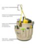 Estex Tool Bucket 12"Hx12"W