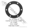 Automann Hub Cap Gasket 6 Hole