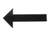 PLAC,O/R BEAM ARROW-BLK