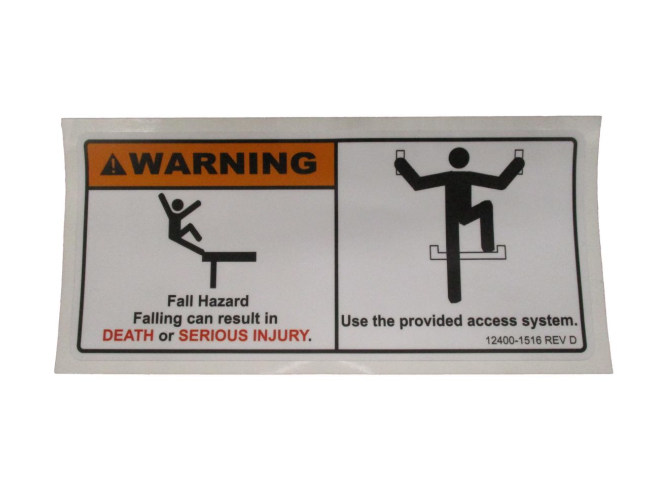 DECAL, FALL HAZARD | Custom Truck One Source