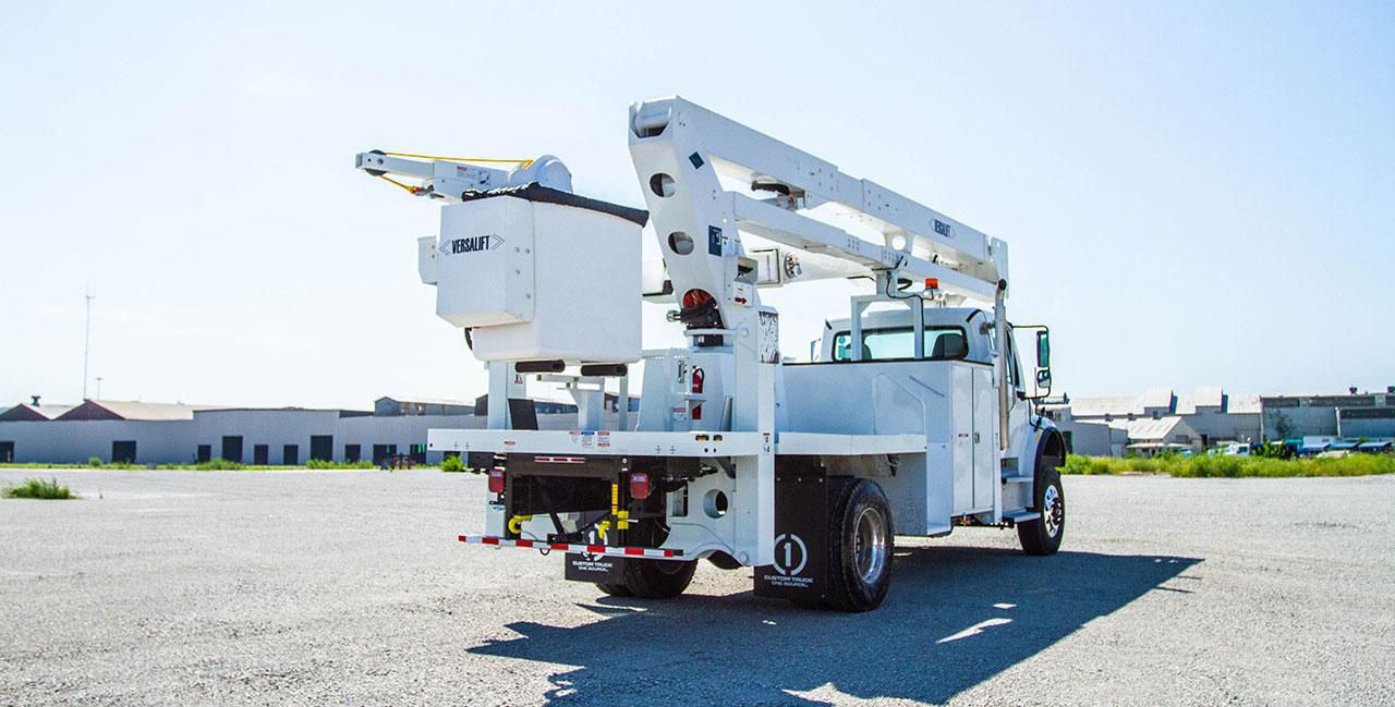 75 ft Transmission Bucket Truck Rental - Custom Truck One Source
