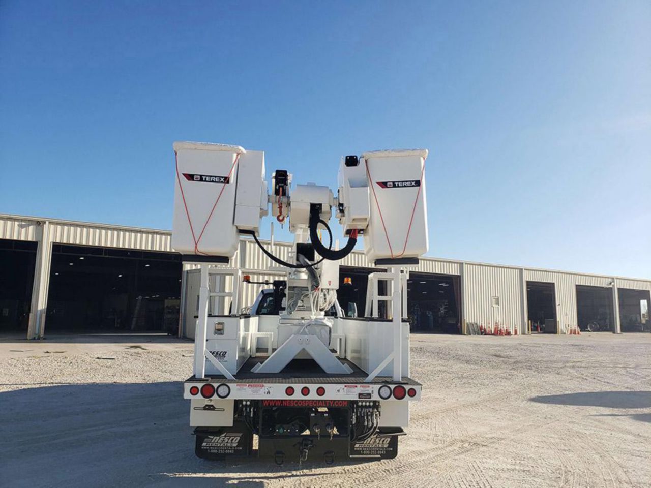 65 ft Transmission Bucket Truck Rental - Custom Truck One Source
