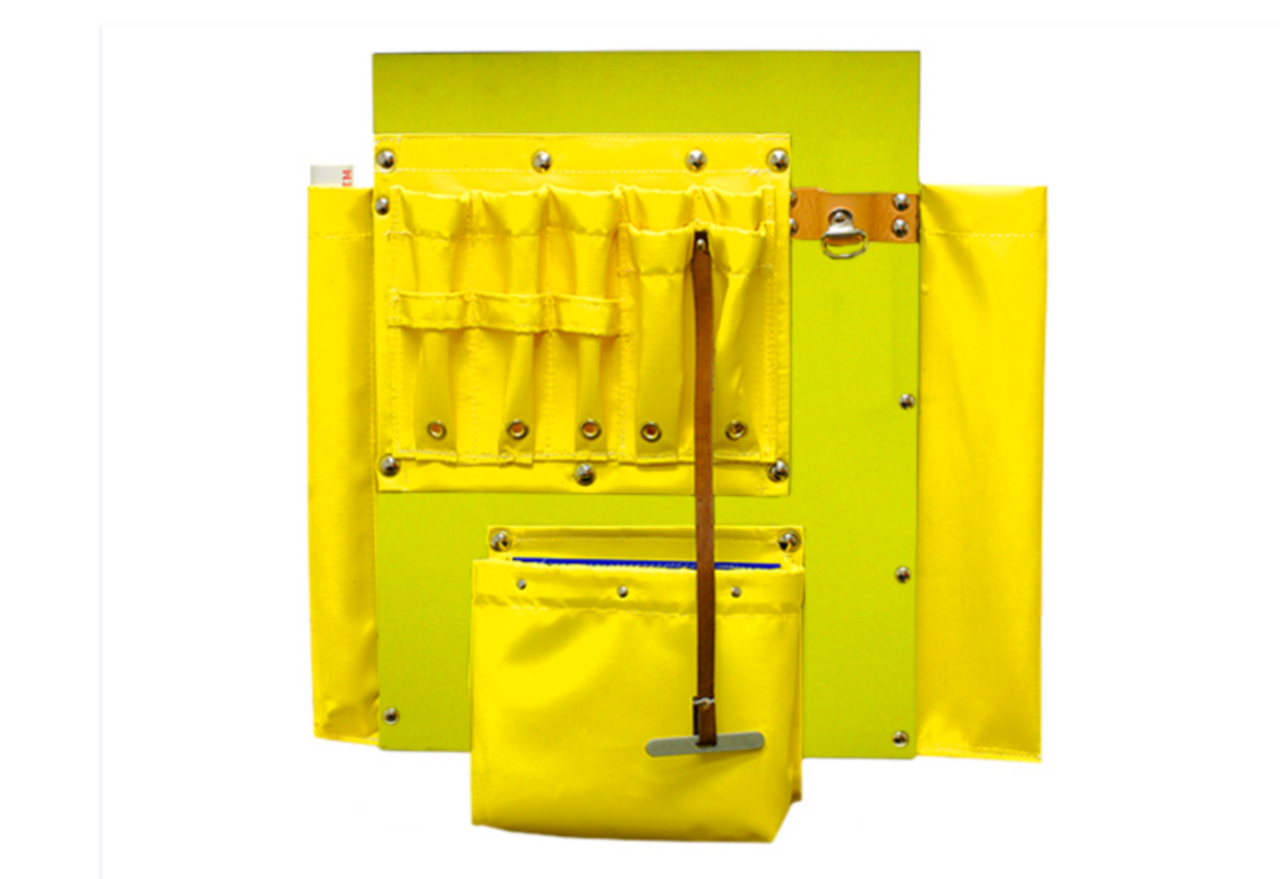 Estex Aerial Tool Board w/ Wide Lip, 8 Vinyl Tool Pockets
