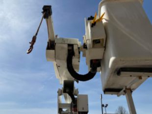 2011 Ford F-750 Diesel 4x2 Terex TC-55 Material Handler Bucket Truck