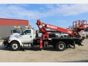 2015 Ford F-750 Diesel 4x2 "Rail Gear Equipped" Elliott I-50 Aerial Platform Truck