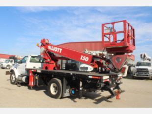 2015 Ford F-750 Diesel 4x2 "Rail Gear Equipped" Elliott I-50 Aerial Platform Truck