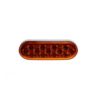 6" AMBER TURN   MARKER OVAL MI