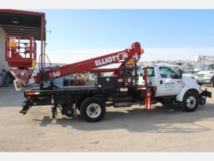 2015 Ford F-750 Diesel 4x2 "Rail Gear Equipped" Elliott I-50 Aerial Platform Truck