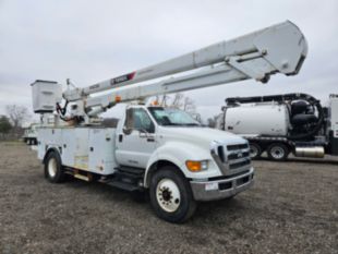2015 Ford F-750 Diesel 4x2 Terex TC-55 Material Handler Bucket Truck