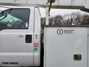 2015 Ford F-750 Diesel 4x2 Terex TC-55 Material Handler Bucket Truck