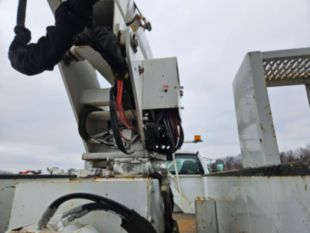 2015 Ford F-750 Diesel 4x2 Terex TC-55 Material Handler Bucket Truck