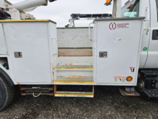 2015 Ford F-750 Diesel 4x2 Terex TC-55 Material Handler Bucket Truck