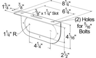 Mounting Brackets For 6" Oval Lights
