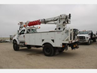 2015 Ford F-750 Diesel 4x4 Terex Commander 4047 Digger Derrick Truck