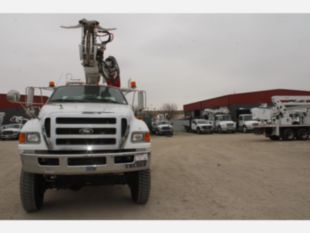 2015 Ford F-750 Diesel 4x4 Terex Commander 4047 Digger Derrick Truck