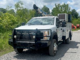 2018 Ford F550 4x4 Load King Voyager 1 Service Truck With Auto Crane