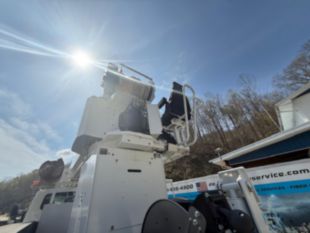 2022 Int'l HV507 6x6 Diesel Altec D3060 Digger Derrick Truck