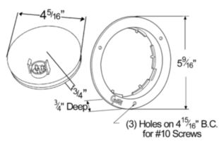 SuperNova® 4" 10-Diode Pattern LED Stop Tail Turn Lights