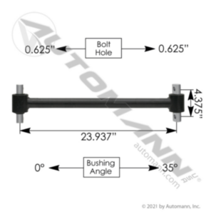 Automann Torque Rod Tube 23.930in Freightliner