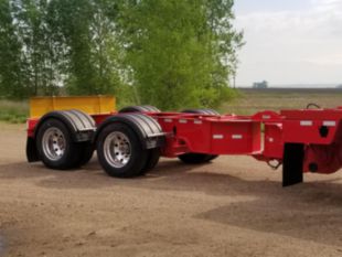 75 tons 68" x 9' 43,300 lbs Triple Axle Lowboy Trailer