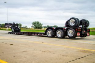 55 tons 53' x 8'6" 22,645 lbs Triple Axle Lowboy Trailer
