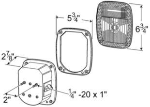 Two-Stud Metri-Pack® Stop Tail Turn Light with Single Connector