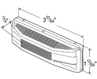 Rectangular License Lights