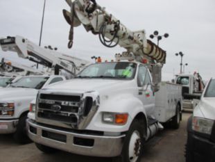 2015 Ford F-750 Diesel 4x2 Versalift TMD-2050T Digger Derrick Truck