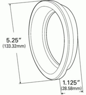 Grommet For 4" Round Lights