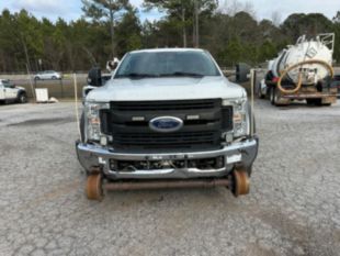 2018 Ford Crew Cab F-550 Diesel 4x4 "Rail Gear Equipped" Flatbed Truck