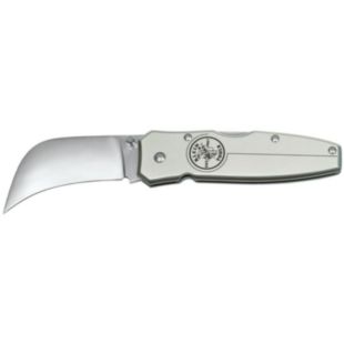 Klein Tools Lockback Knife 2-5/8" Hawkbill Blade, Aluminum Handle
